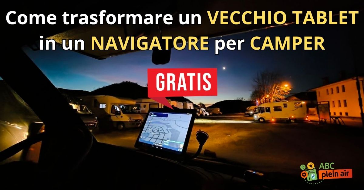 come trasfornare un vecchio tablet in un navigatore