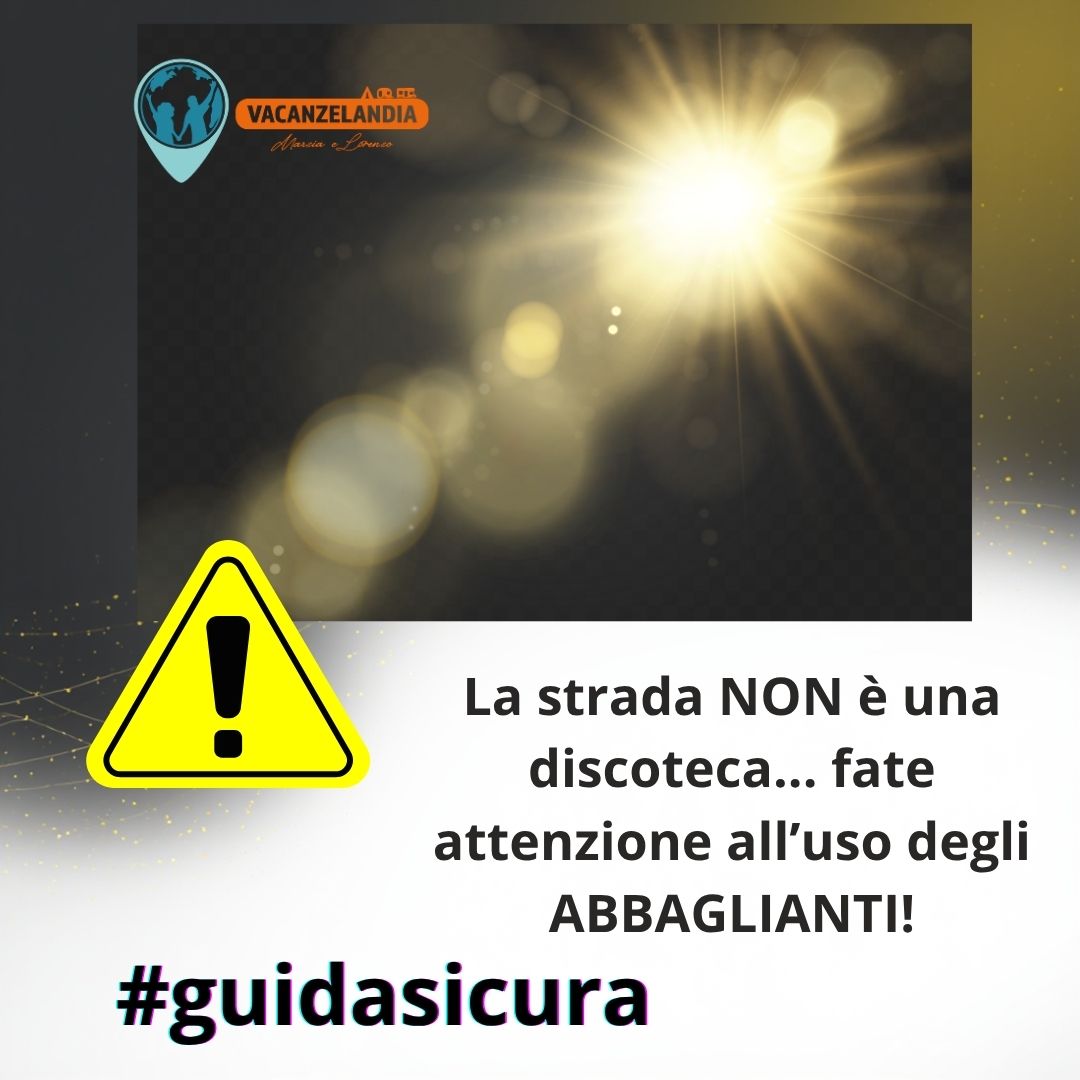 10 guida sicura abbaglianti