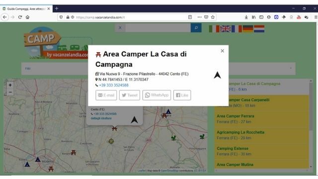 CAMP informazioni struttura