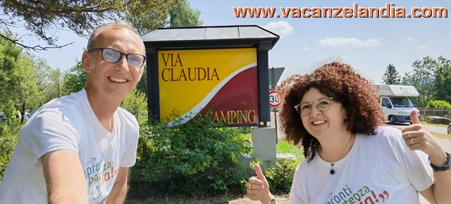 Saluti camping via Claudia