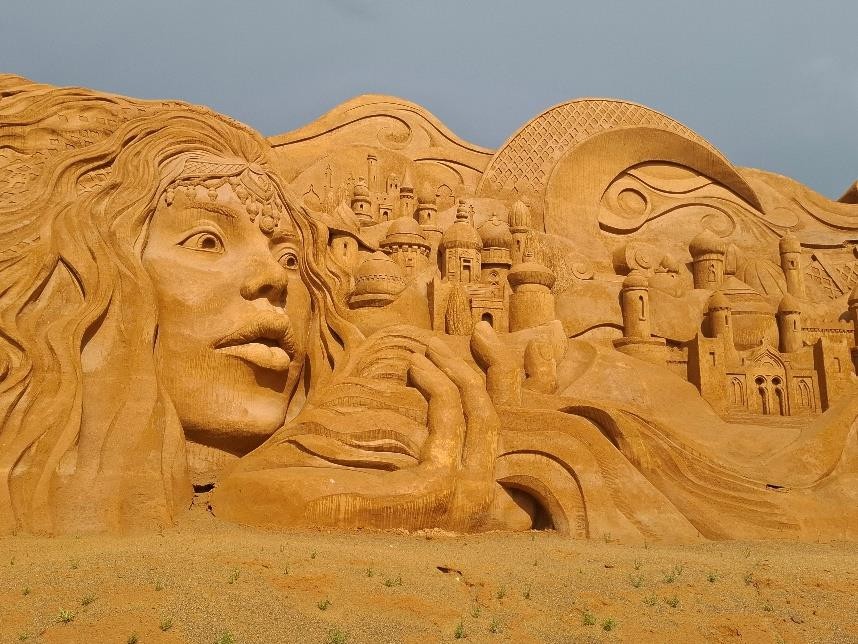 sculture di sabbia di Sondervig