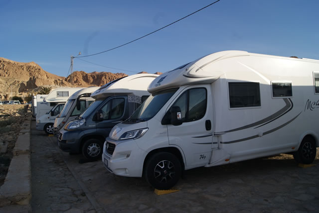 tunisia camper parcheggiati