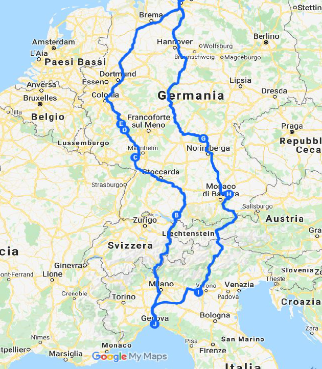 mappa itinerario germania19 def