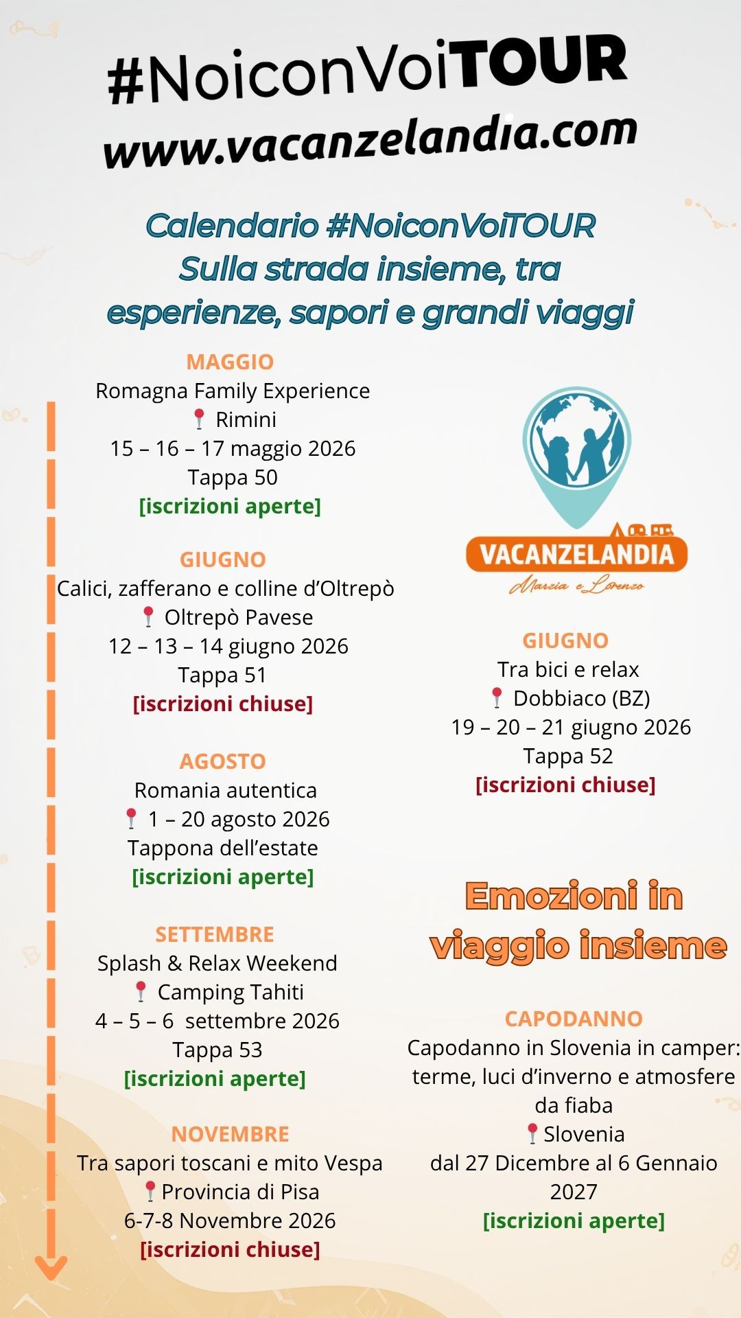 calendario noiconvoitour primavera estate2026 rev4