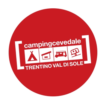 logo camping cevedale rosso