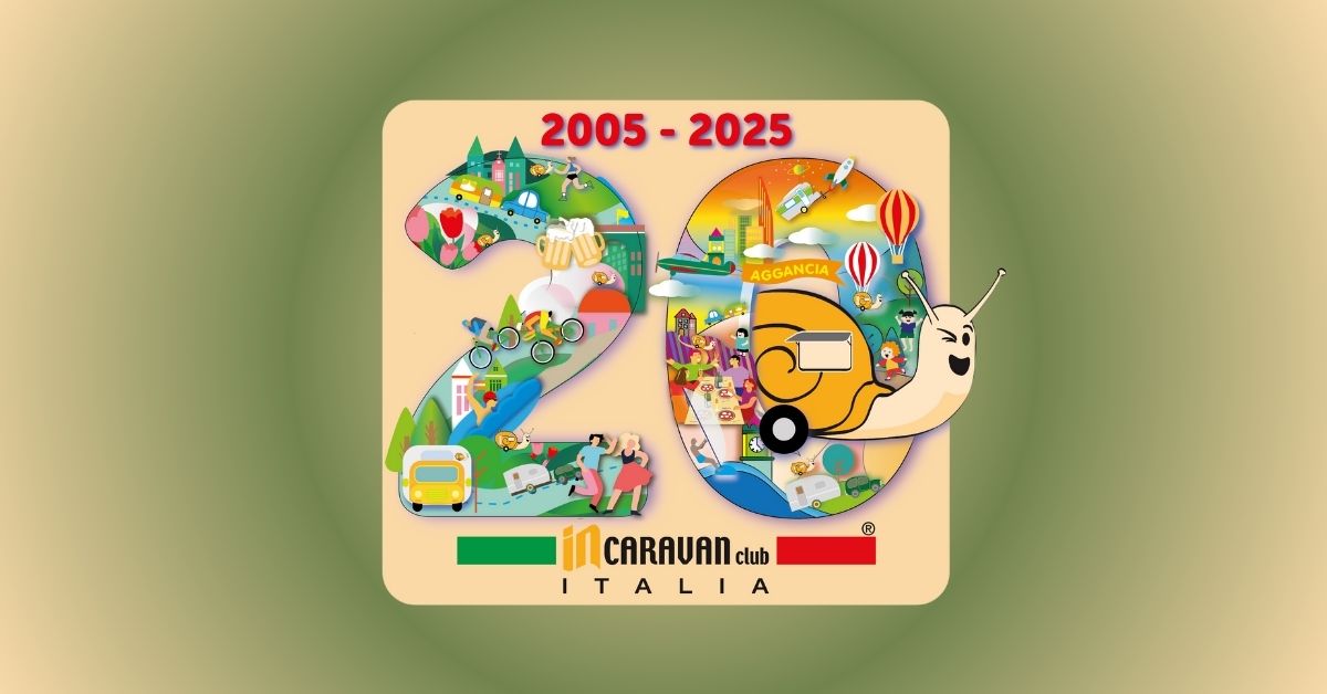 logo incaravan club 20anni