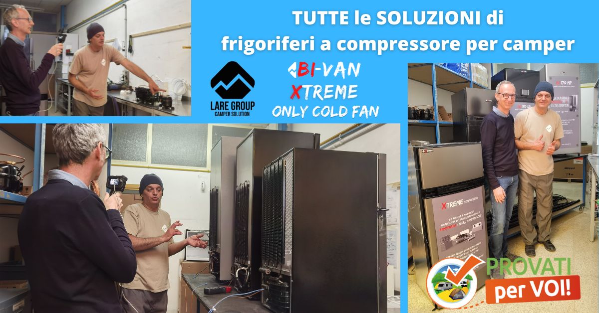 Tutto sui frigoriferi a compressore camper LARE group
