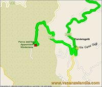 mappa emilia romagna sosta camper piandelagotti boscoreale